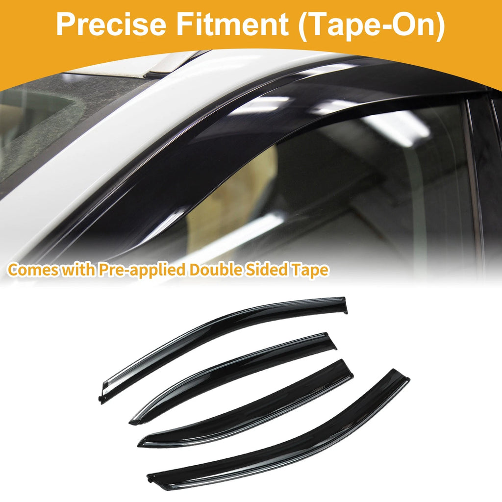 Set of 4 Window Deflectors for Volkswagen Jetta (2011–2018)