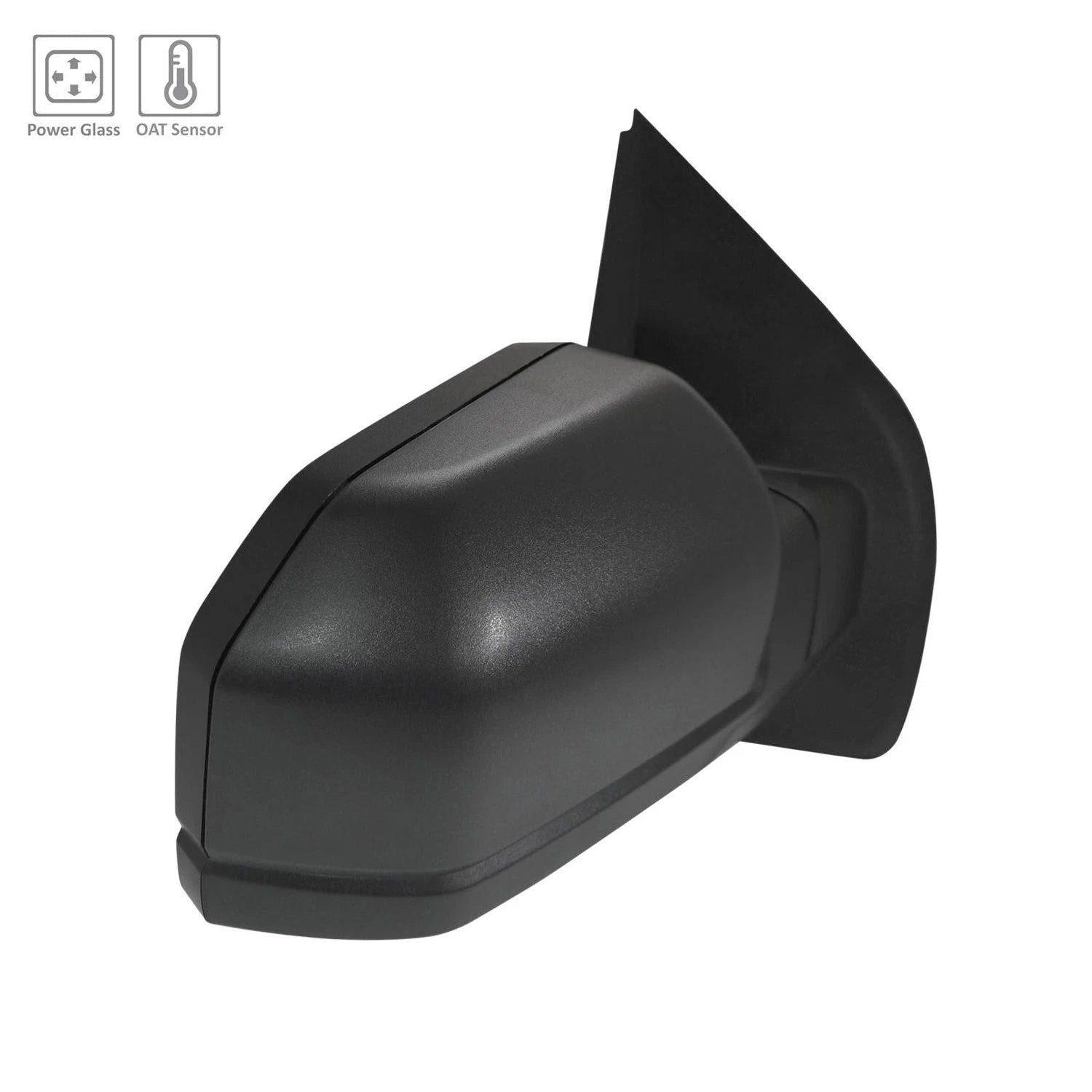 Replacement Textured Passenger Side Power Door Mirror For 2018-2020 Ford F150
