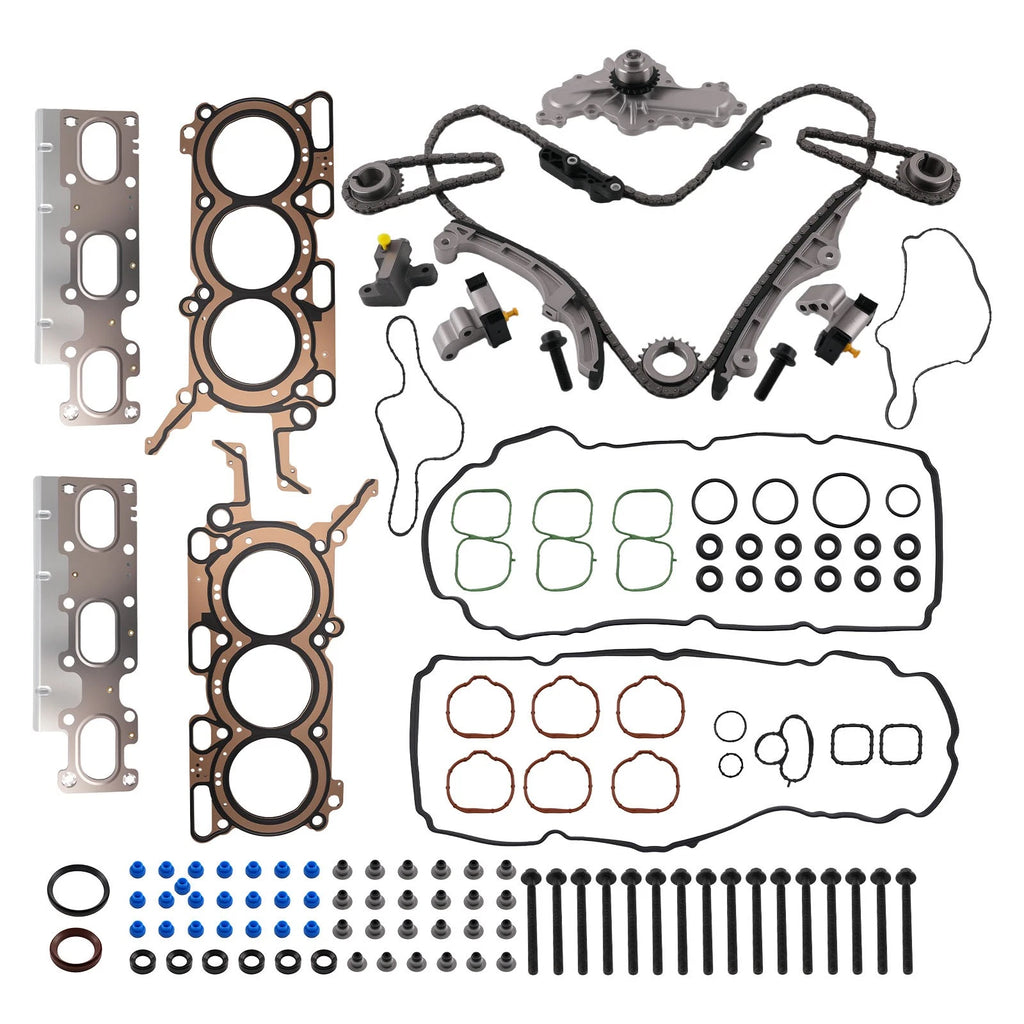 Timing Chain Kit with Head Gasket Bolts for Ford Edge Lincoln 2011-2013 3.5L V6