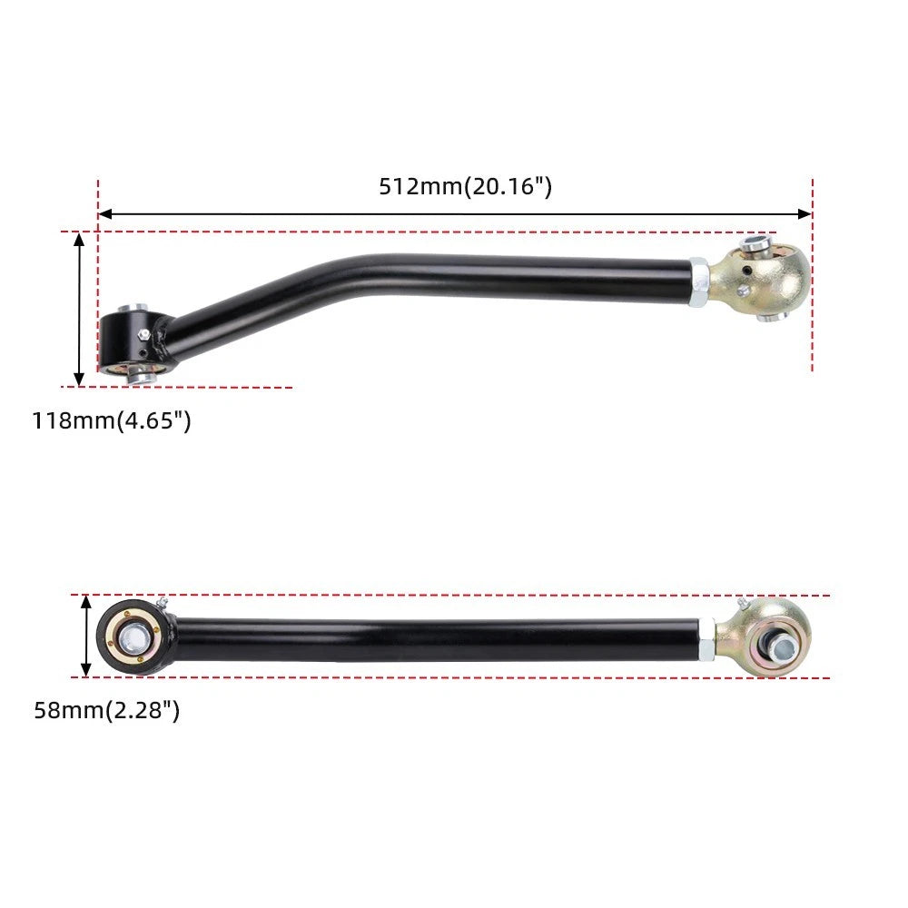 2Pcs Adjustable Rear Upper Control Arms Kit for Jeep Wrangler JK (2007–2018)