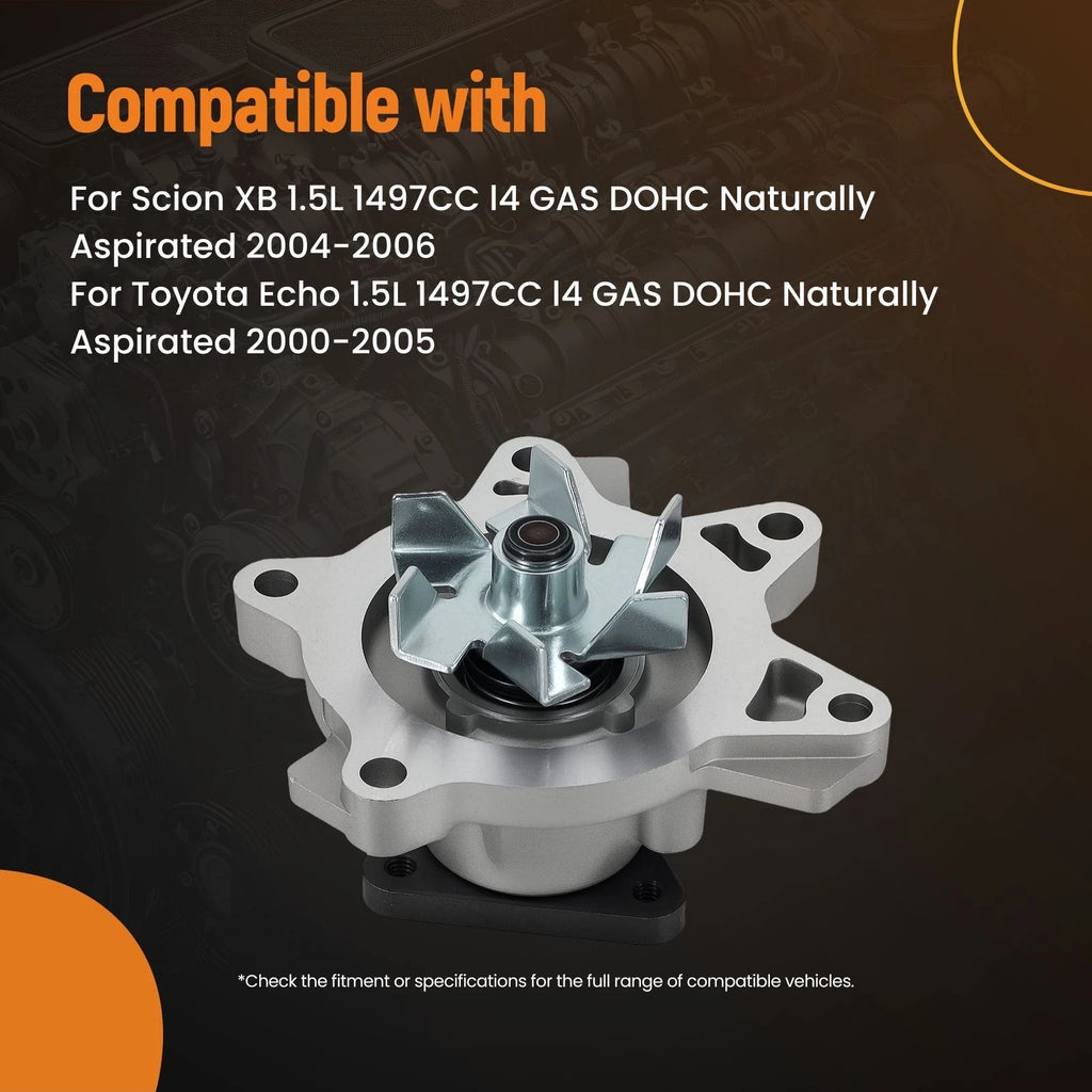 Engine Water Pump for Toyota Echo Yaris 1.5L (2000-2014)
