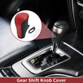Gear Shift Knob Cover for Honda Accord (2008–2012) Red Carbon Fiber Black