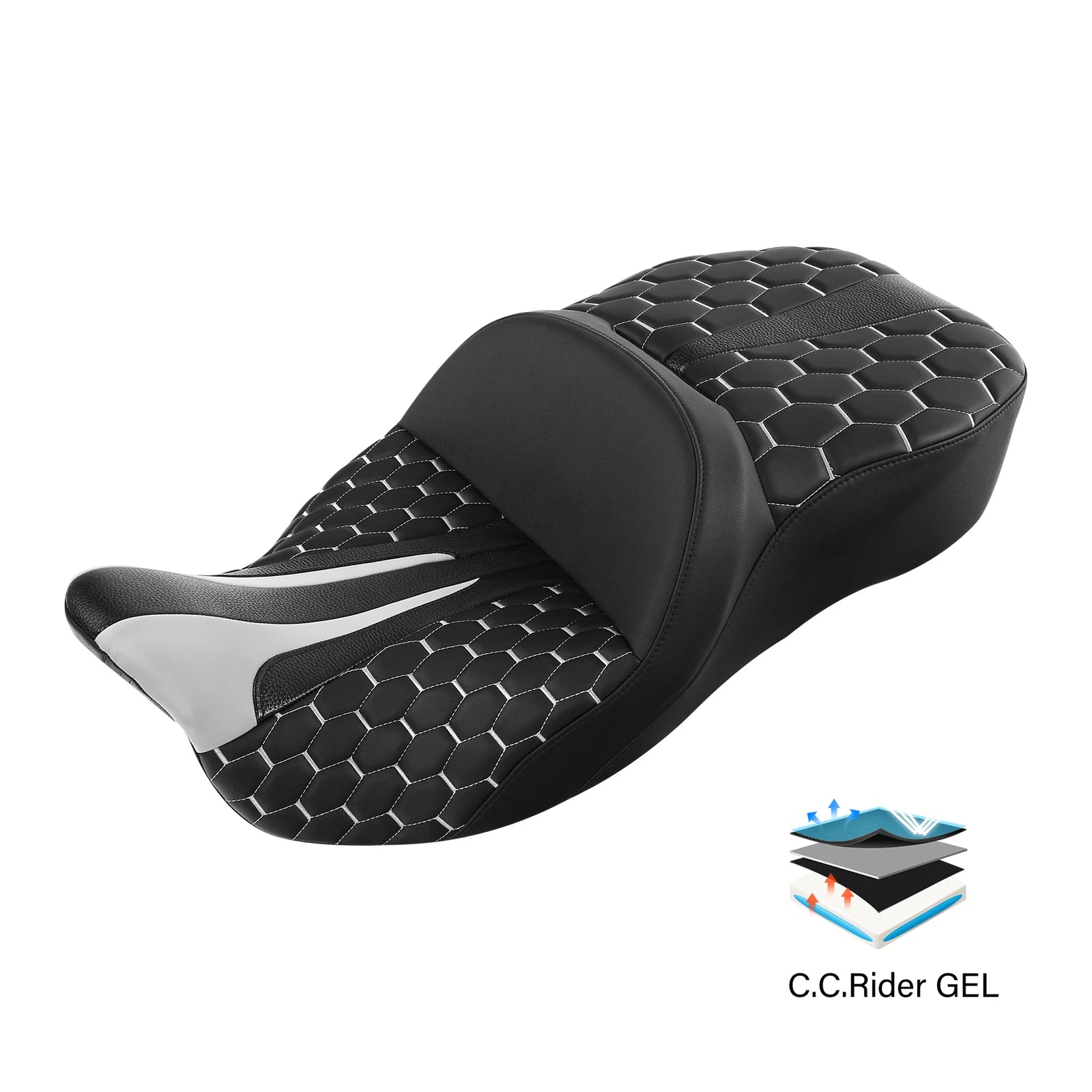 Gel Seat for Harley Touring Street Glide (2009–2023)