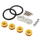Set of 4 Aluminum Quick Release Fasteners for Car Truck (Bumper/Fender/Trunk)