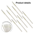 10PCS Drill Bit Set for Glass and Jade (0.8-2.5mm, 2.35mm Shank)