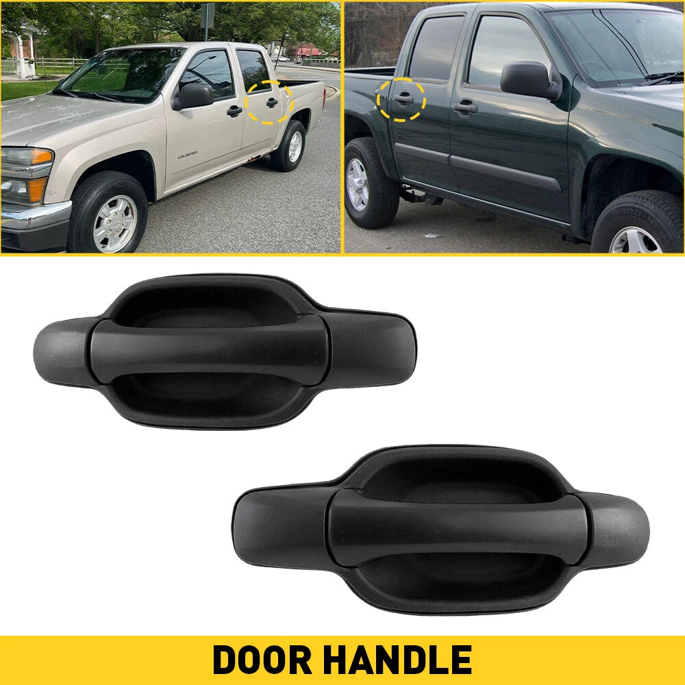 Pair Exterior Rear Door Handles for Chevrolet Colorado GMC Canyon (2004–2012)
