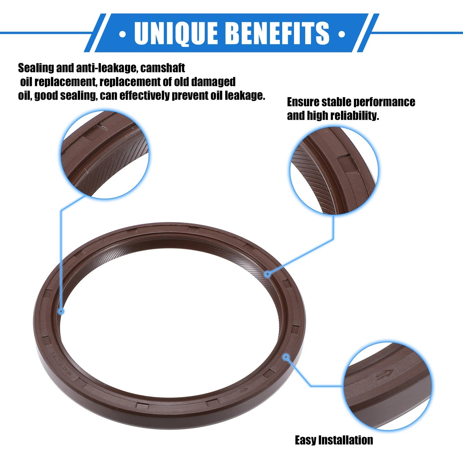 Engine Crankshaft Oil Seal for Toyota Sienna (1998–2015) Rubber