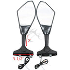 LED Turn Signals Integrated Mirrors for Honda CBR 600 F1/F2/F3/F4/F4i (1987–2006)