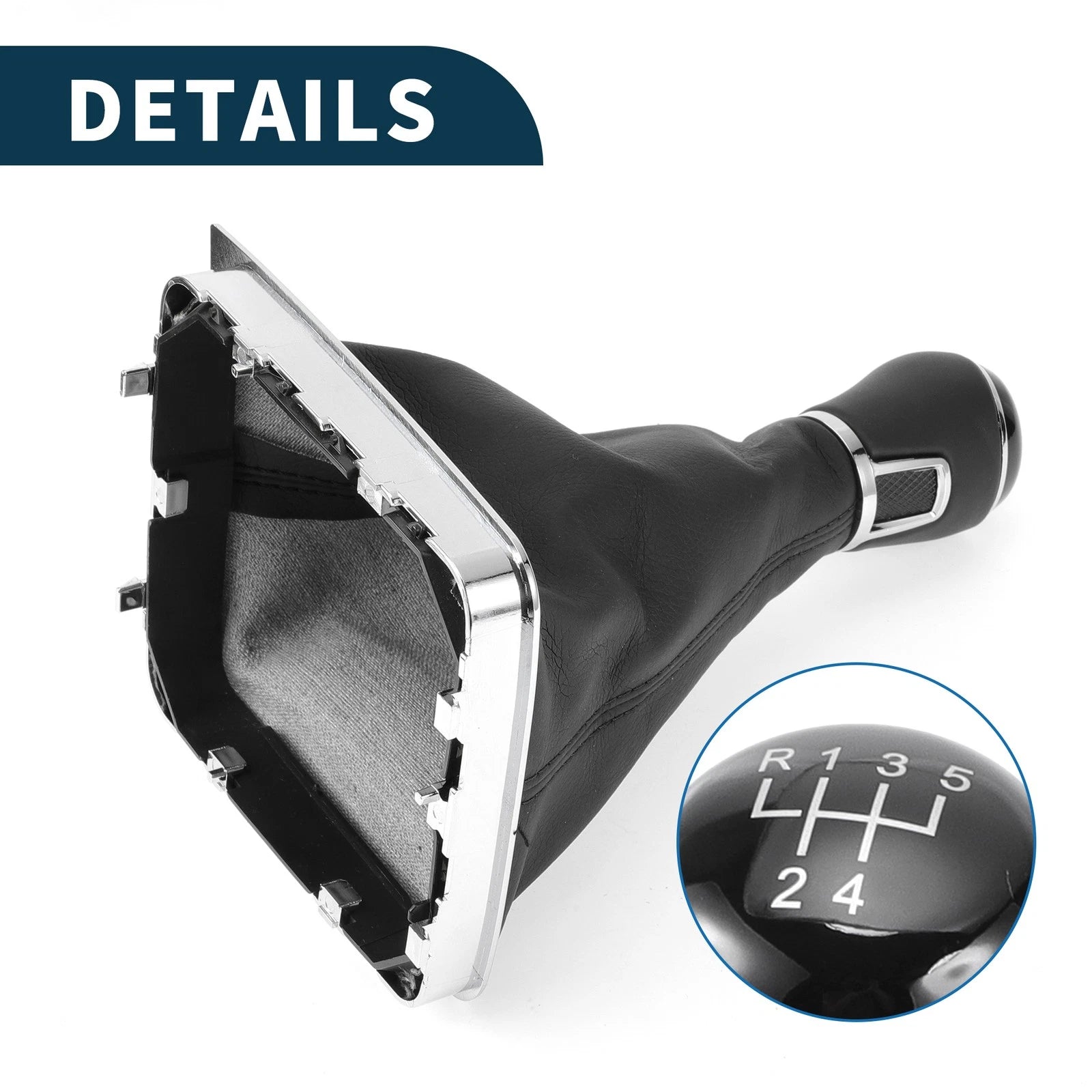 5 Speed Gear Shifter Knob with Cover for Volkswagen Passat (2005–2010)