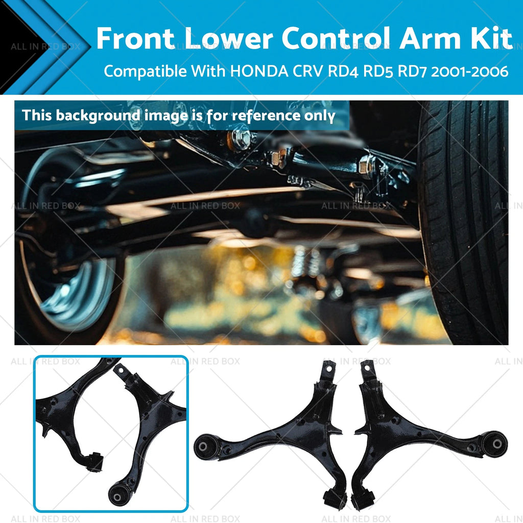Front Lower Control Arms & Bushes for Honda CR-V RD5 RD7 (2001–2006)