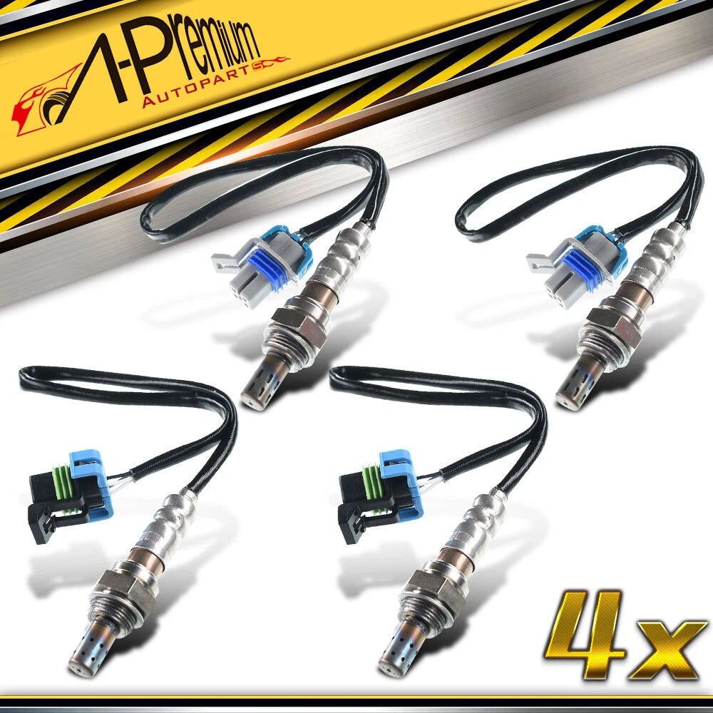 Set of 4 Oxygen Sensors for Chevy Silverado 3500 HD (2007–2019)