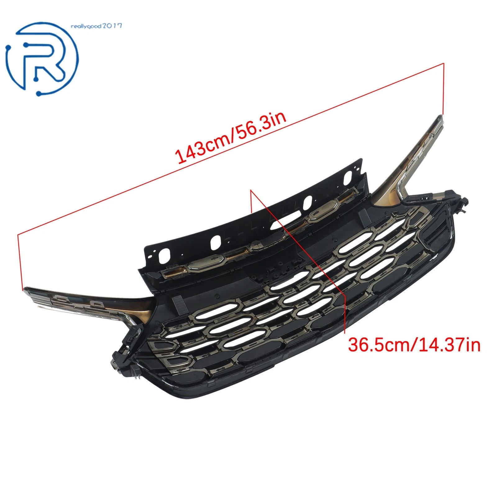 Front Upper Grille Black Chrome for Chevrolet Trailblazer (2024-2026)