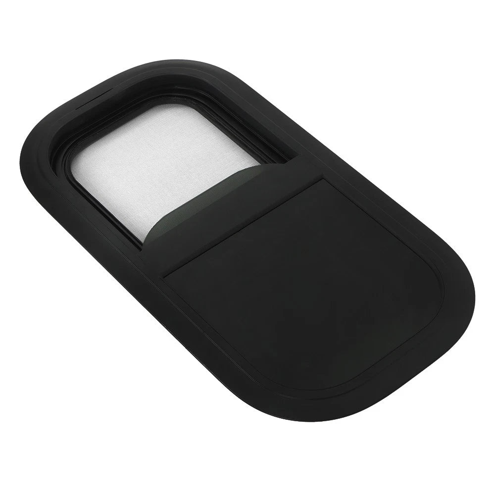 Vertical Slider Window with Screen & Trim Ring for RV Camper (12"â18" W, 22"â30" H)