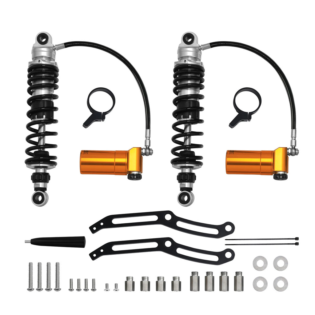 Remote Reservoir Rear Suspension Shocks for Harley Street Road Glide (2014–2024)