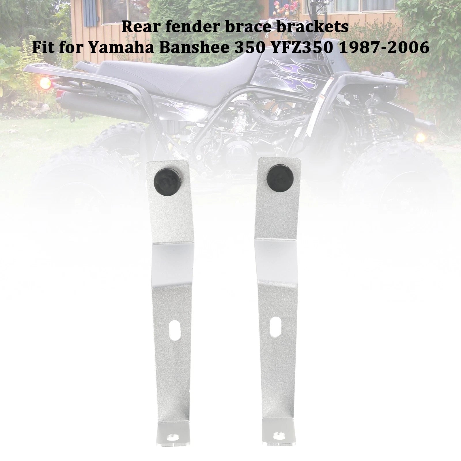 Billet Rear Fender Brace Brackets for Yamaha Banshee 350 (1987–2006)