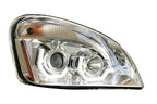 Chrome Projection Headlights with LED U-Bar Light for Freightliner Cascadia (2018–2025)