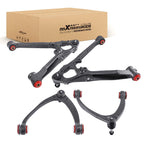 Front Upper Lower Control Arms w/ PU Bushing for 07-15 Chevrolet Silverado 1500