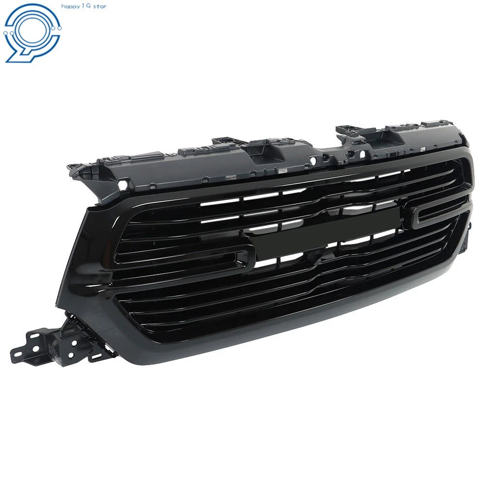 Front Upper Grille Assembly for Dodge Ram 1500 (2019-2022) Glossy Black
