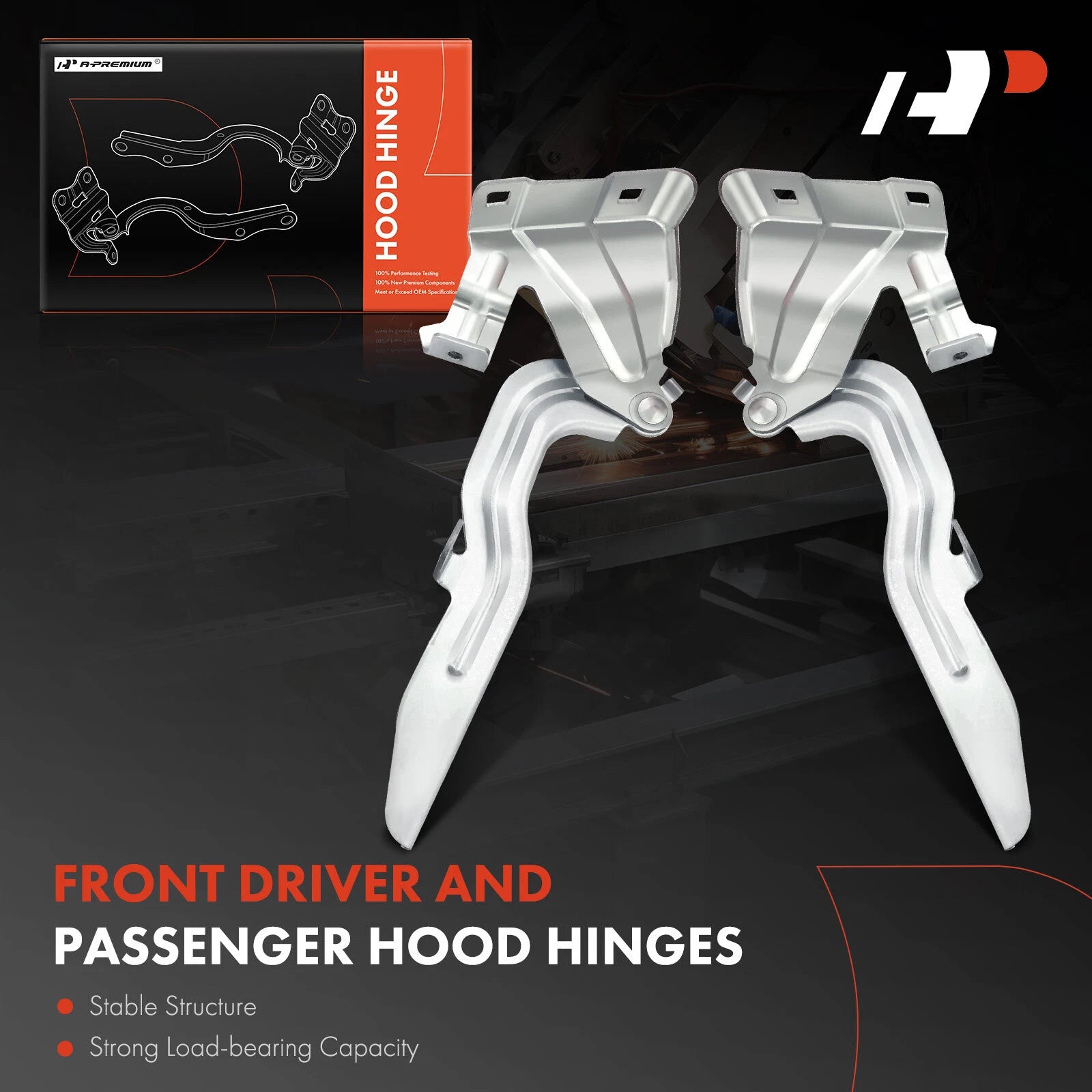 2X Hood Hinge for Nissan Rogue Sport Qashqai (2017–2019)