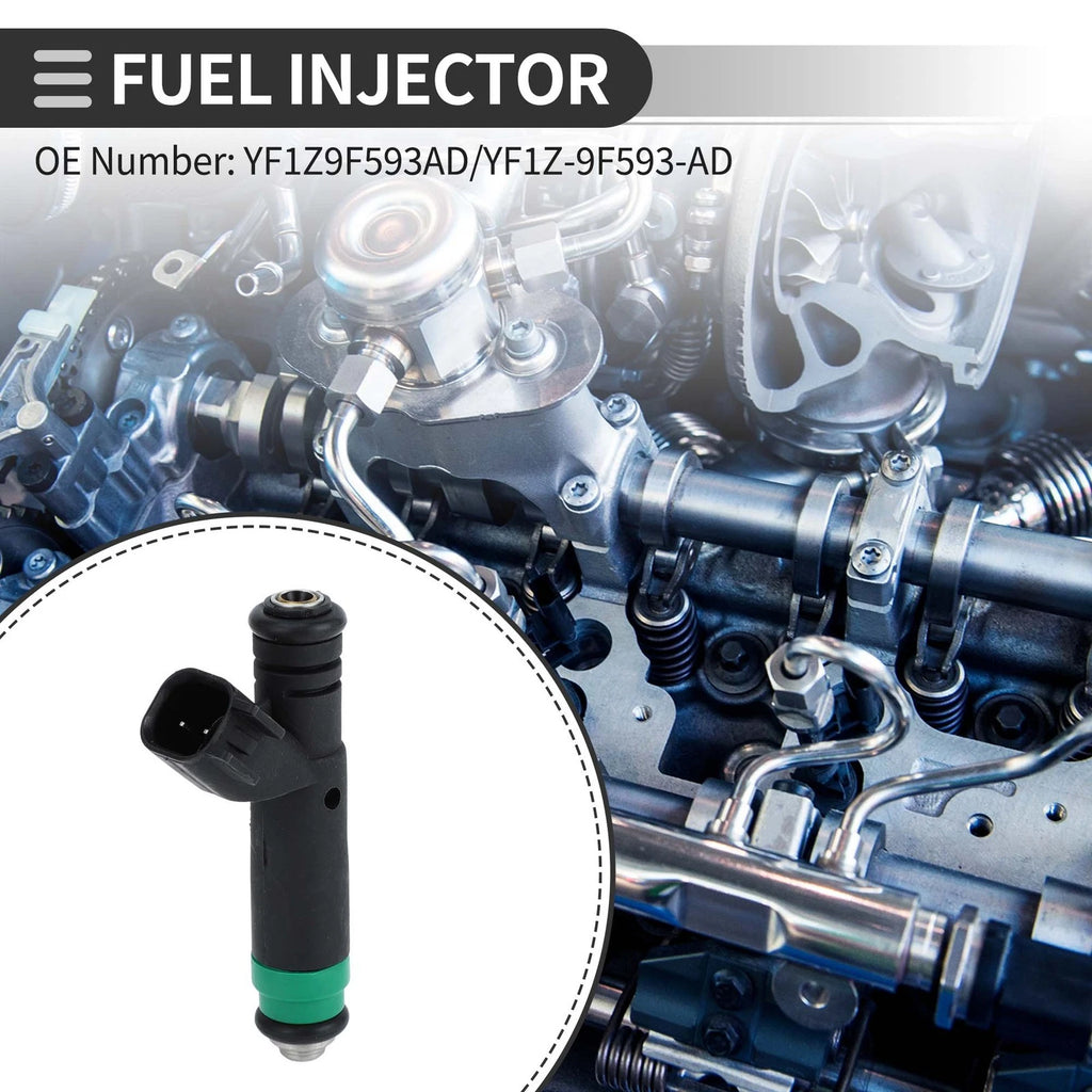 Fuel Injector No.YF1Z9F593AD for Ford Taurus (2001–2005) 3.0L Black