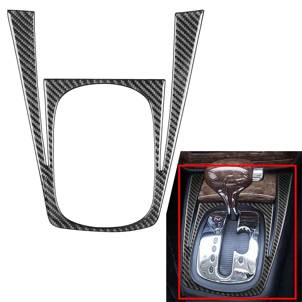 Carbon Fiber Gear Shift Panel Cover Trim for Volkswagen Passat B5 (2001–2005)