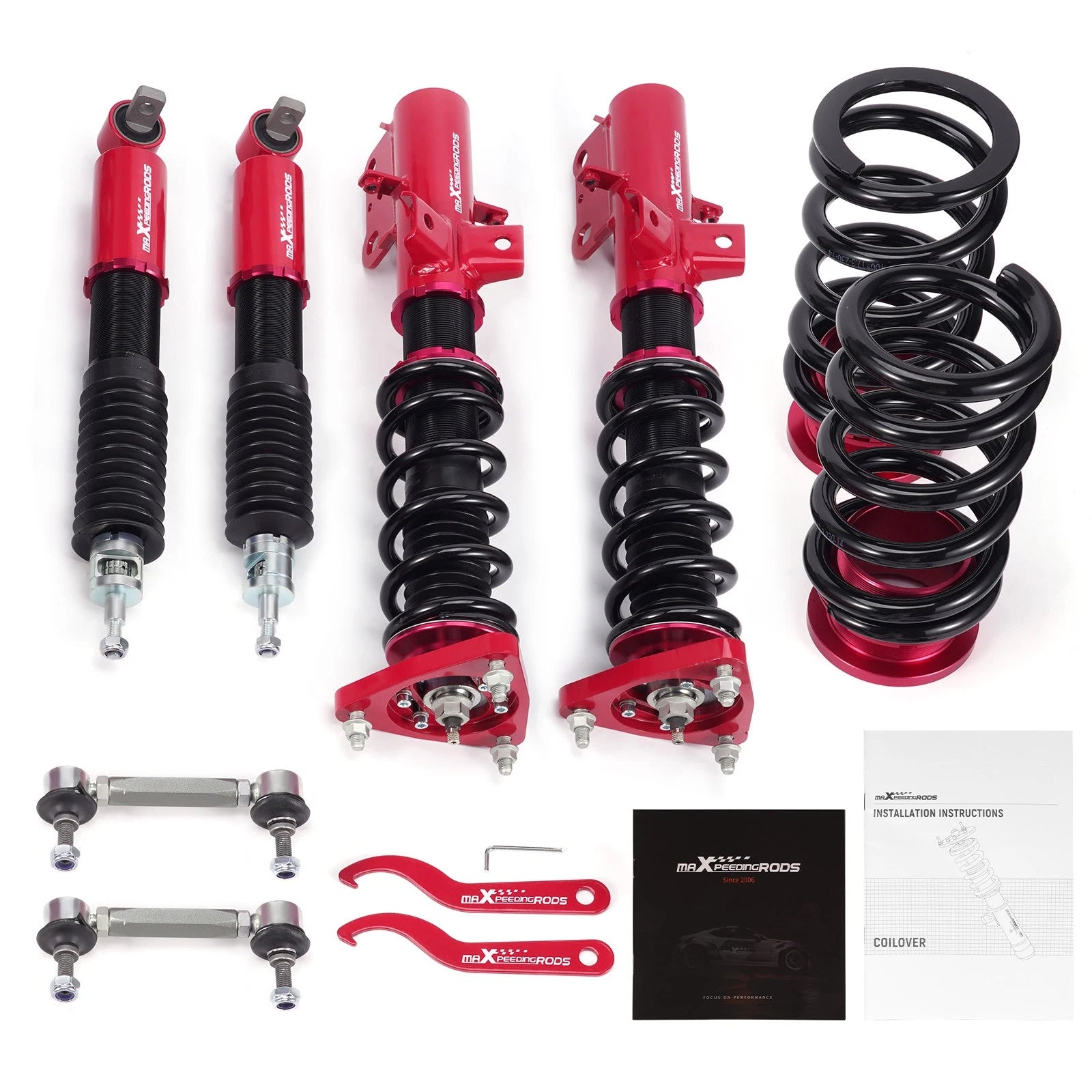 24 Step Adjustable Coilover Suspension Kit for Ford Mustang (2015–2023)
