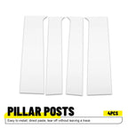 Set of 4 Chrome Pillar Post Door Window Covers for Chevy Colorado GMC Canyon (2015–2022)