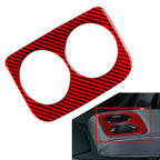 Rear Water Cup Holder Panel Cover Trim for Subaru WRX STI (2015–2021) Carbon Red