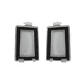 Pair Rear License Plate Light Lens for Jeep Grand Cherokee (2005–2010)