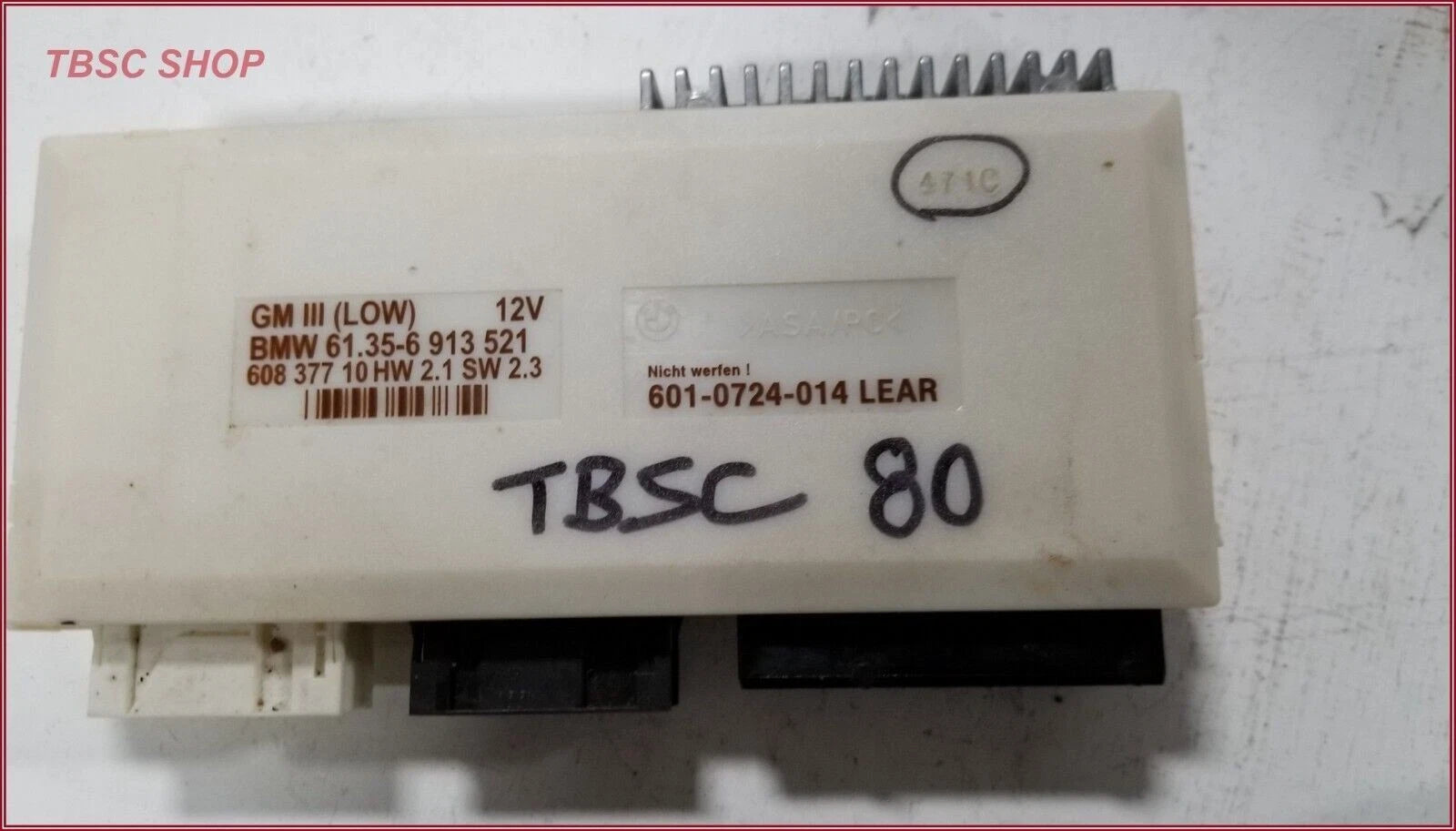 Body Control Module BCM 6010724014 for BMW 5 7 Series E39 E38 (2001–2004)