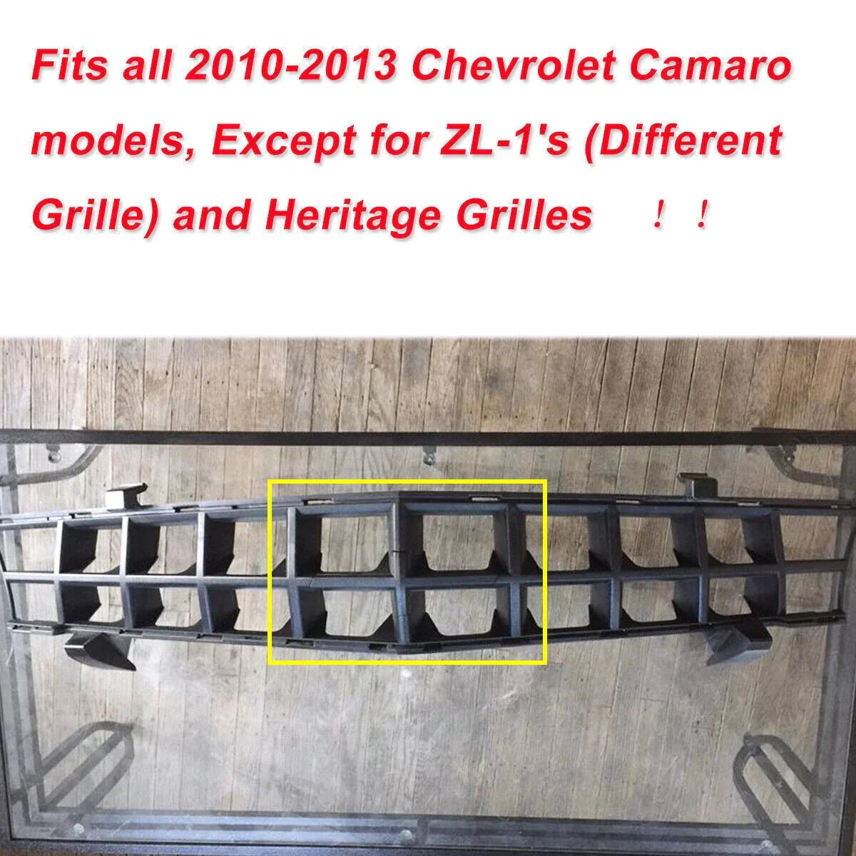 Front Grill Emblem Bowtie Delete for Chevrolet Camaro (2010–2013)