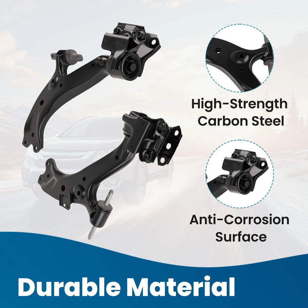Set of 10 Front Lower Control Arms w/ Ball Joint Tie Rods for Honda CR-V (2012–2014)