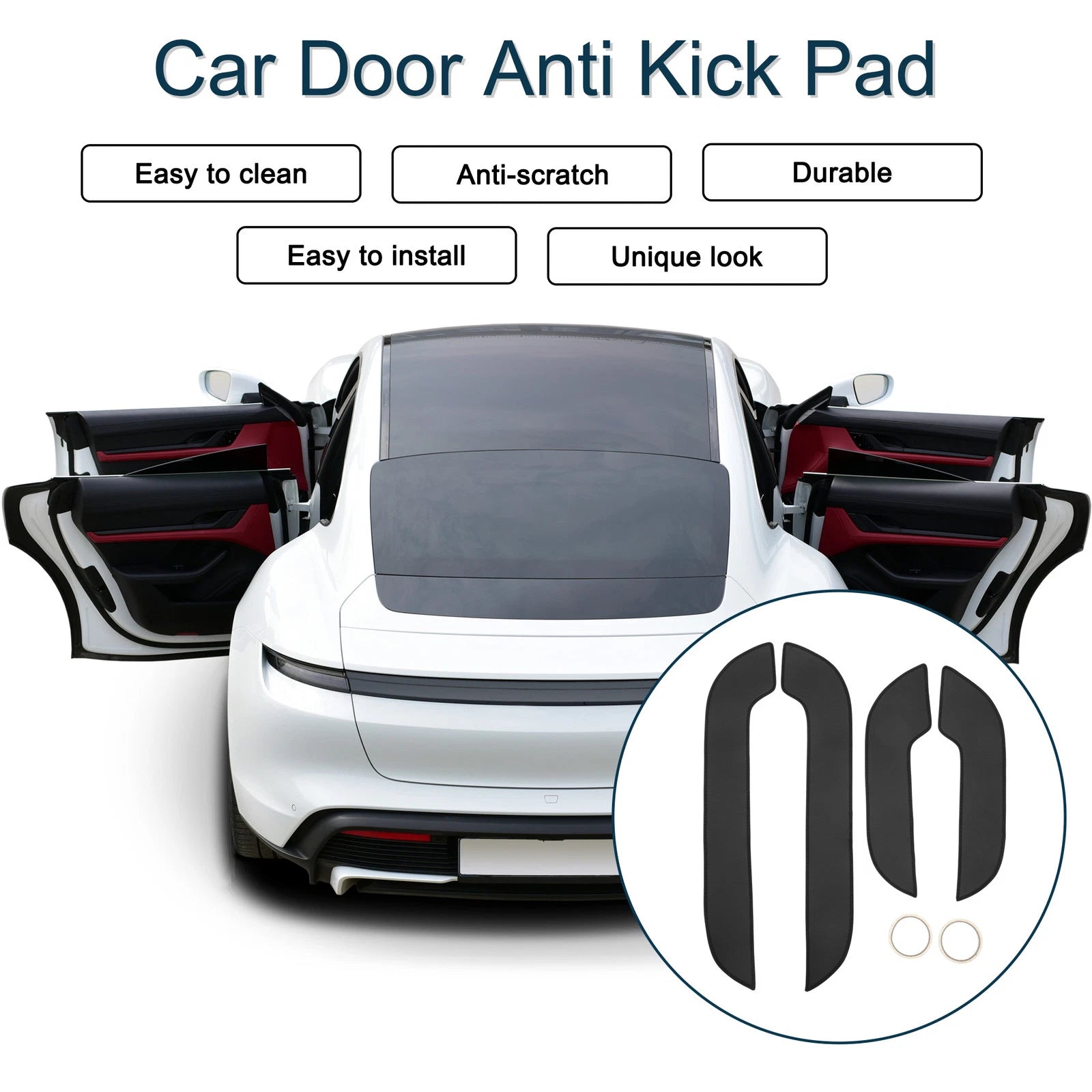 Set of 1 Car Door Anti Kick Pad Sticker Protector for Lexus NX300 (2015)