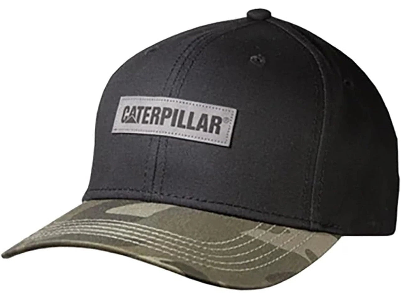 Caterpillar Snapback Cap/Hat for Equipment (Green & Black Camo)