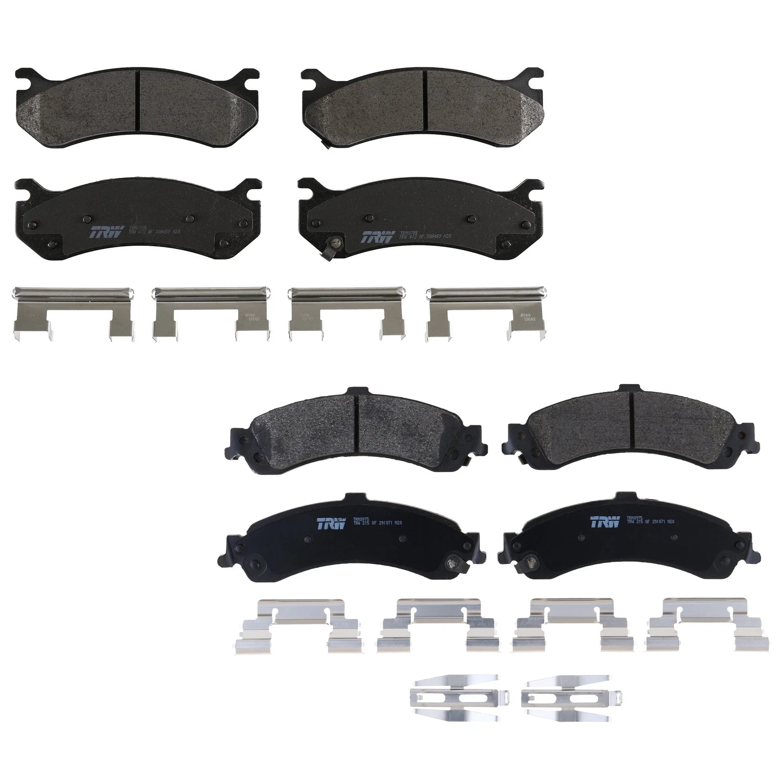 Set of 4 TRW Pro Metallic Brake Pads for Cadillac Chevrolet GMC