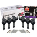 Set of 6 Ignition Coils & 6 NGK Ruthenium HX Spark Plugs for V6 (Fits Various)