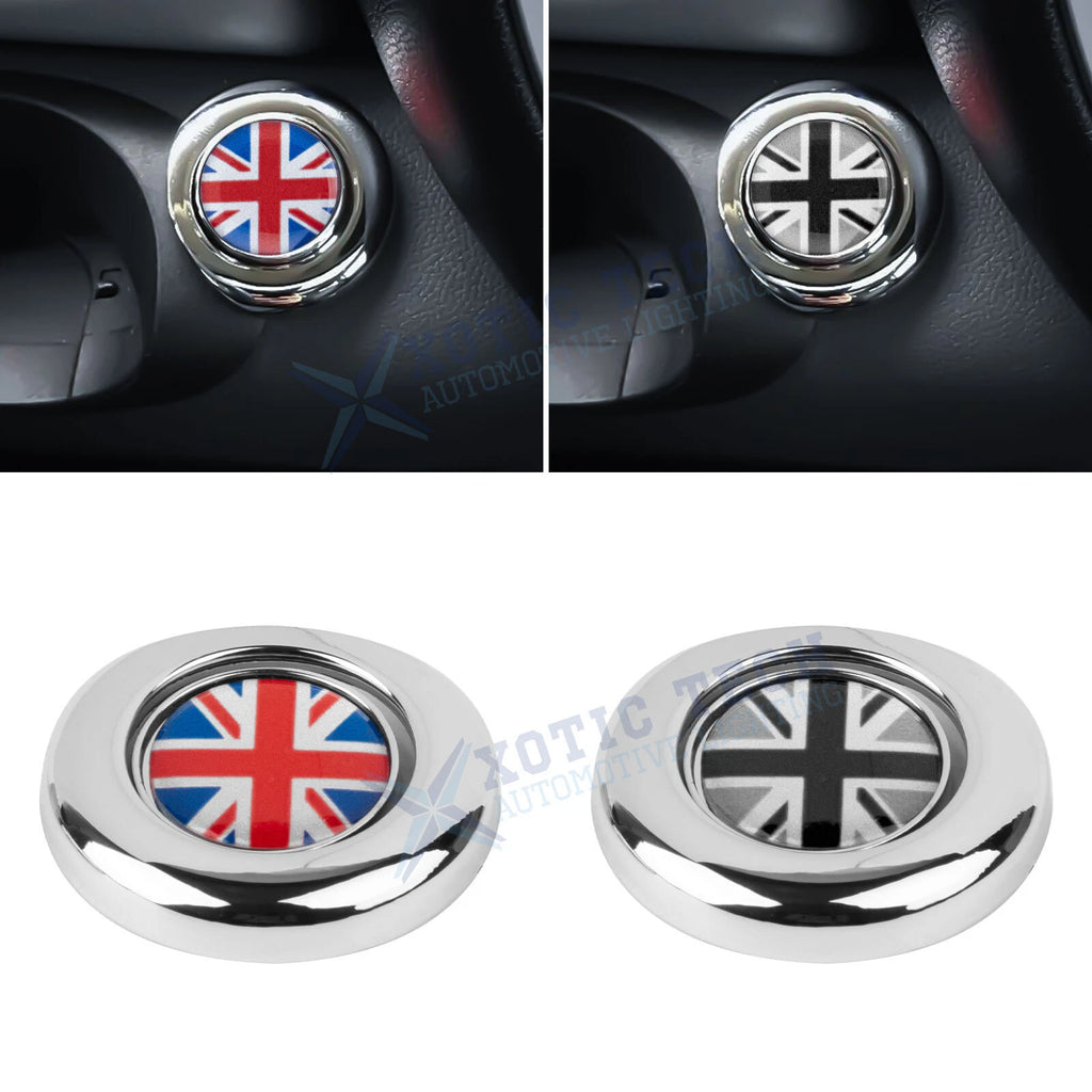 Union Jack Engine Start Stop Button Trim for Mini Cooper R55 R59 R60 R61 (2007–2013)