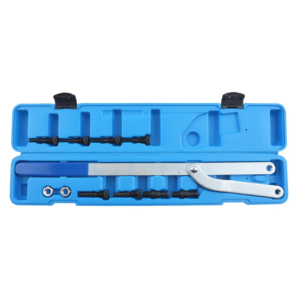 Universal Camshaft Pulley Fan Clutch Removal Holder Wrench Tool Kit