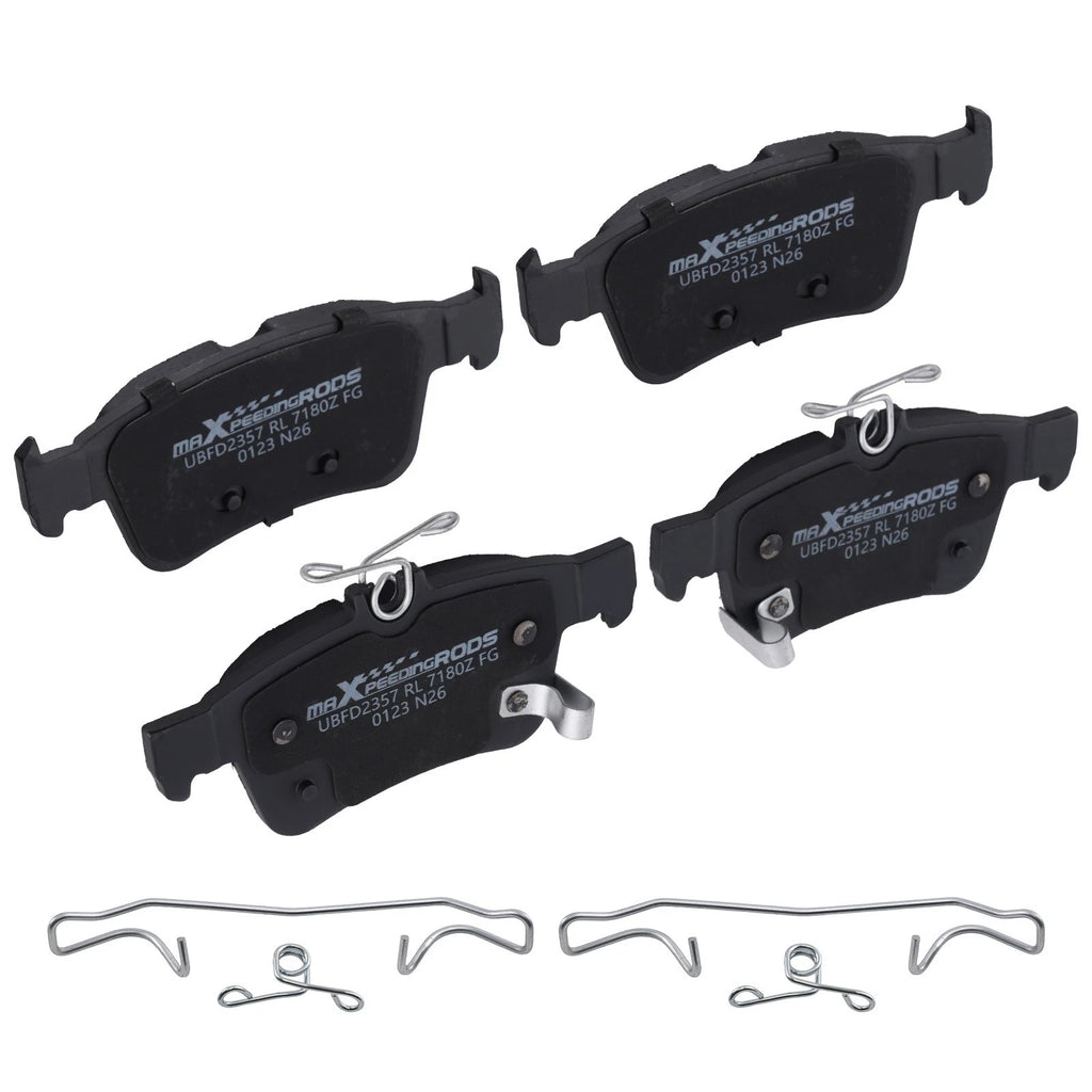 Rear Brake Pads Set for Acura RDX (2019–2025) Honda Civic (2016–2025) w/Hardware