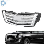 Front Bumper Grille Mesh for Cadillac Escalade (2015–2020) Silvery Grey