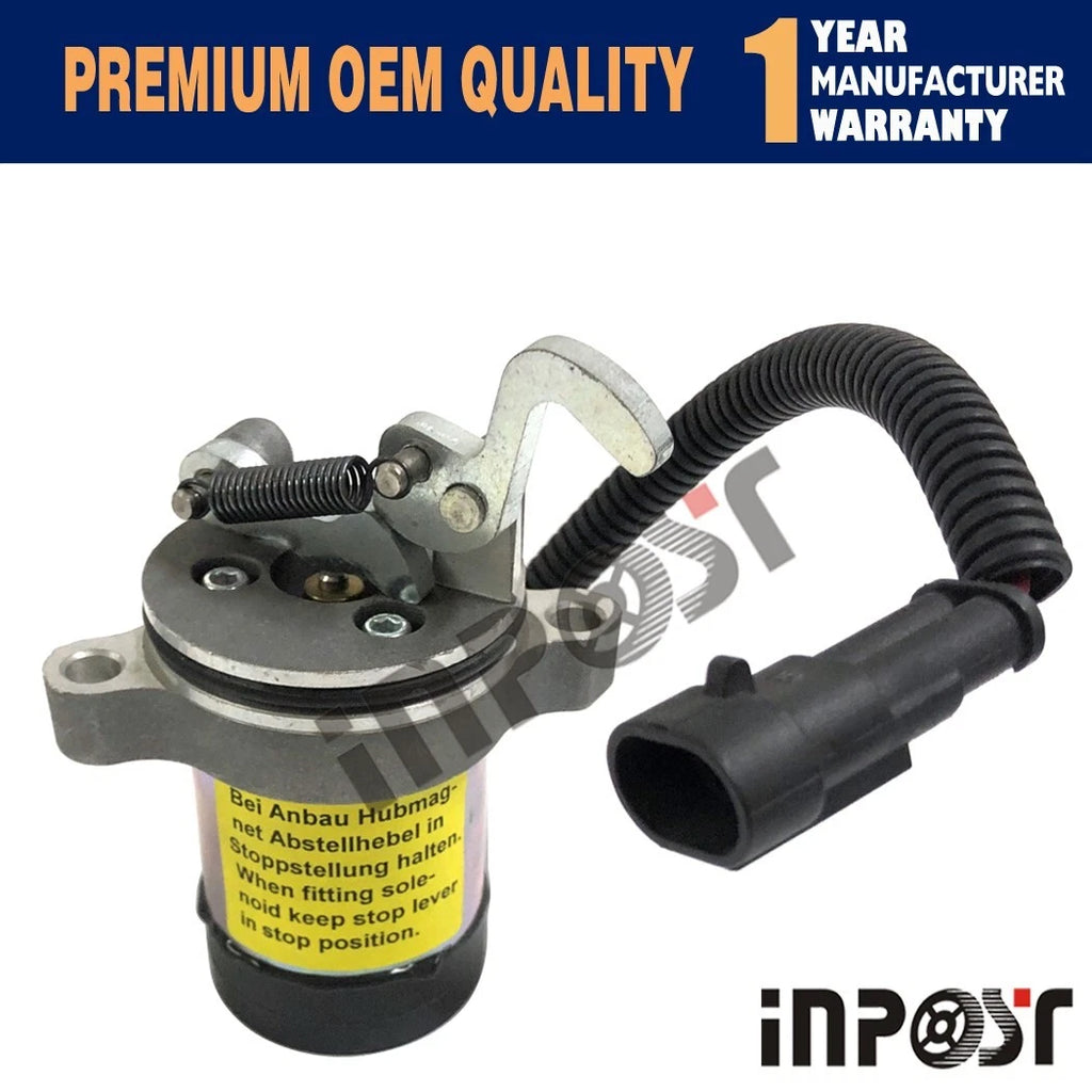 Fuel Shutoff Solenoid 0410 3811 24V for Deutz 1011 Bobcat (–)