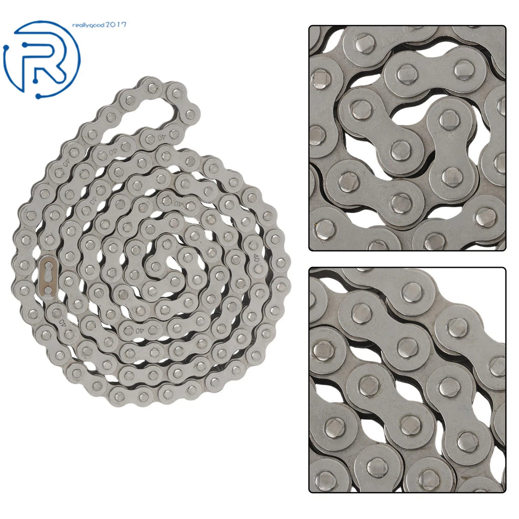 5 Feet of 40 Roller Chain with 2 Connecting Links
