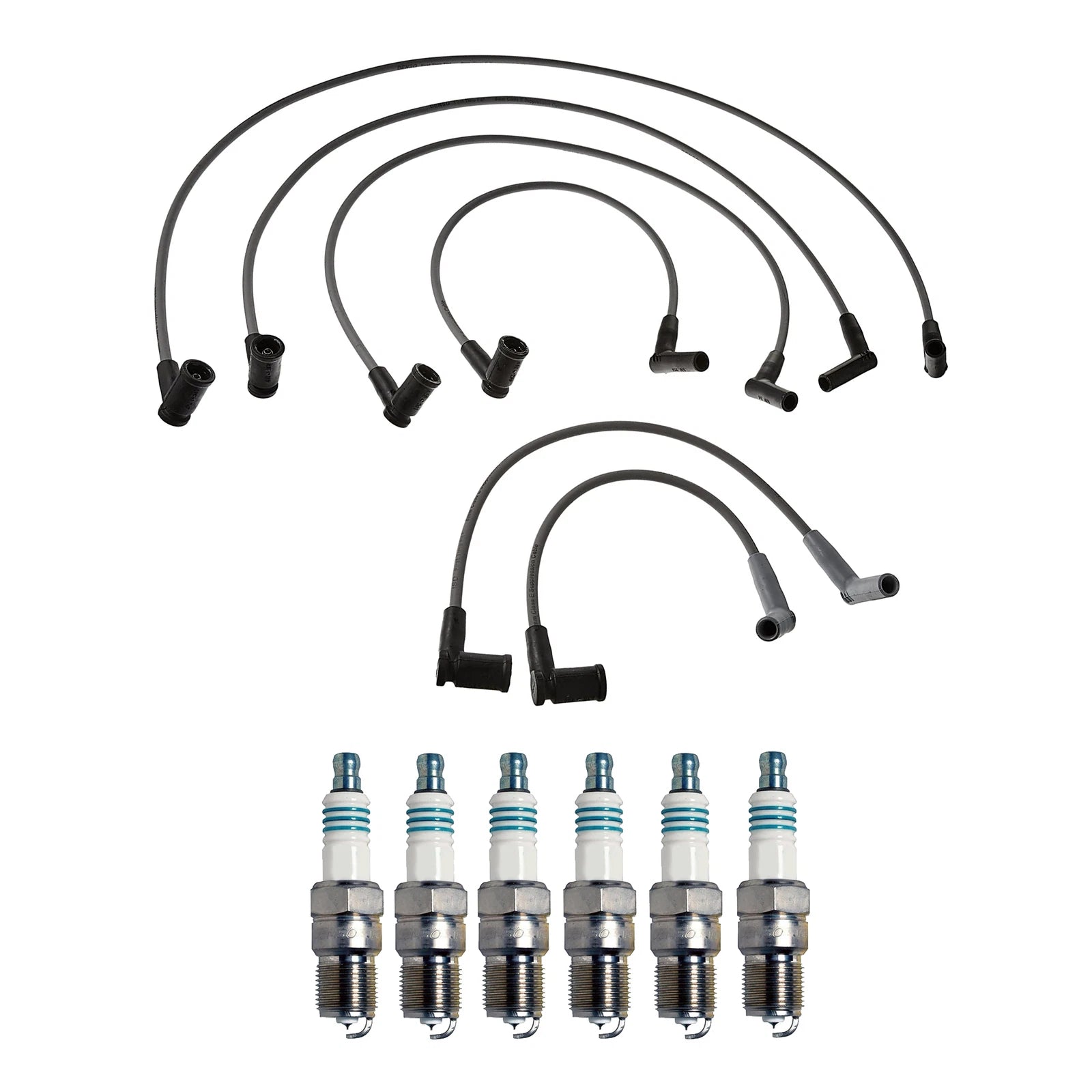 Denso Wire Set & 6 Iridium Power Spark Plugs for Mazda B3000 (1994–2006)