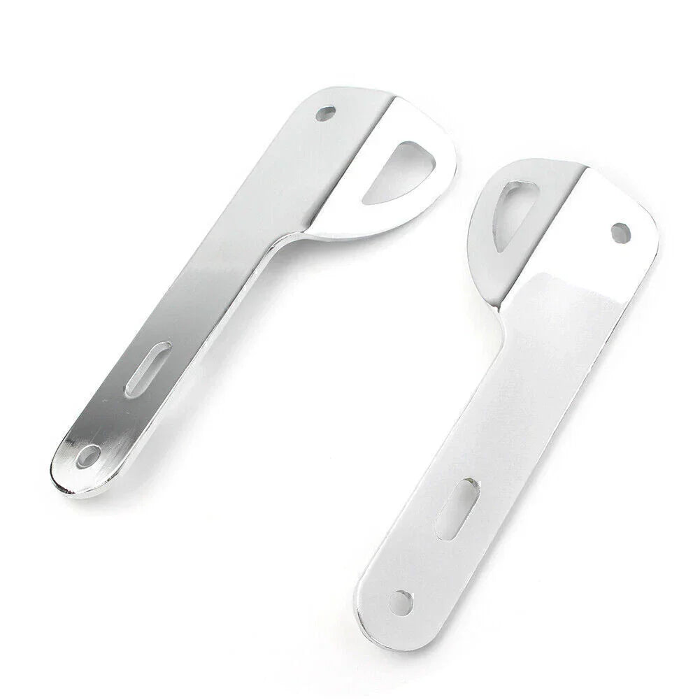 Chrome Trailer Hook Tie-Down Brackets for Harley Touring