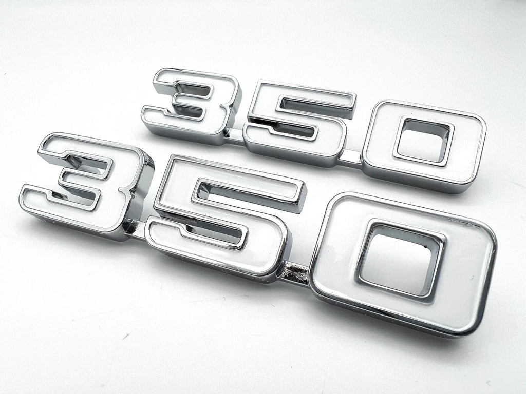 Fender Emblems Chrome White Fill Replacement for 1969 Chevrolet Camaro