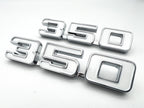 Fender Emblems Chrome White Fill Replacement for 1969 Chevrolet Camaro