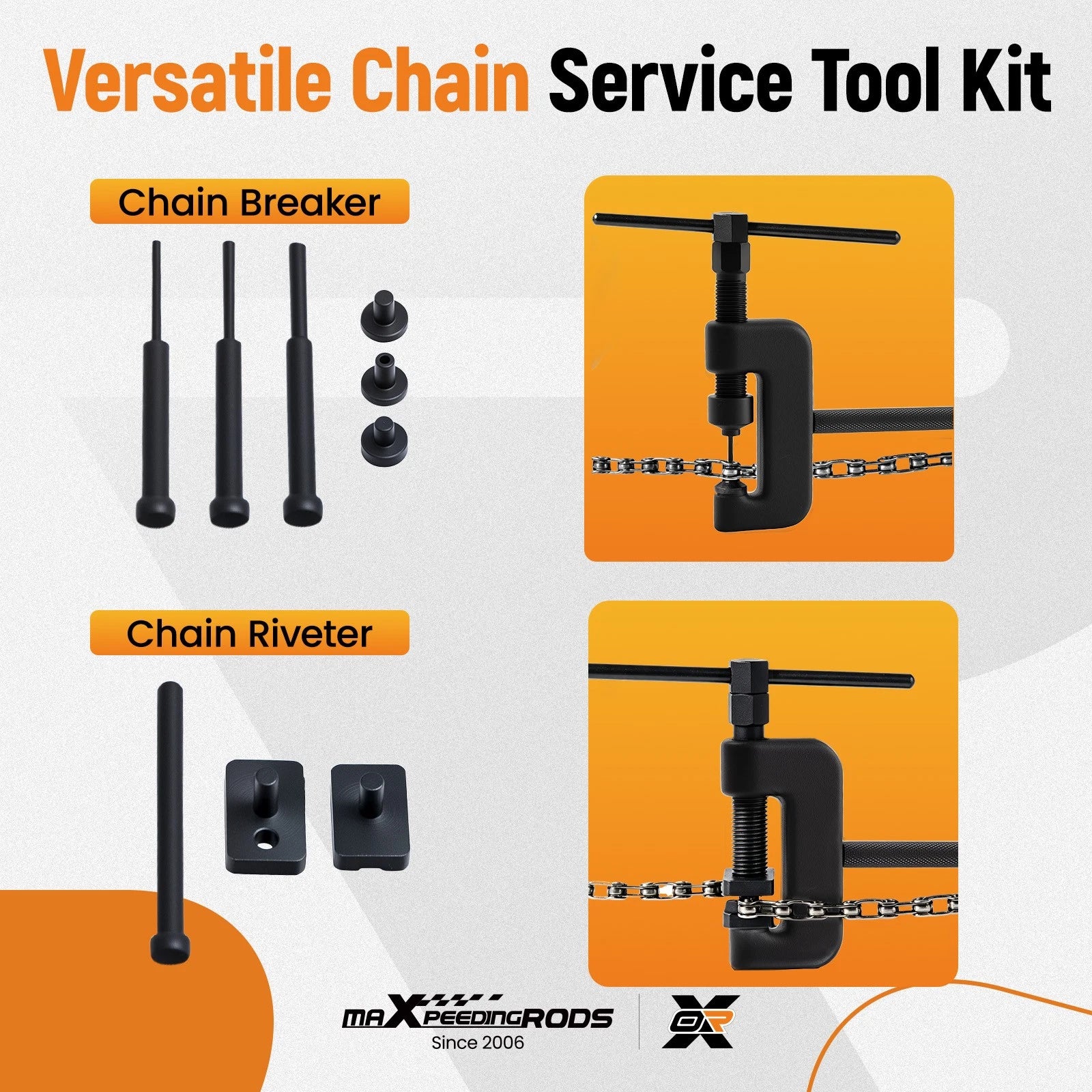 13PCS Chain Cutter Rivet Tool Set for ATV Bike Motorcycle