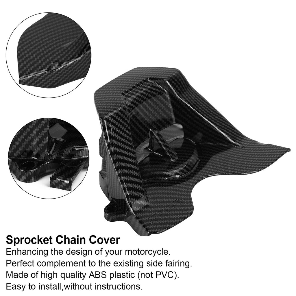 Carbon Front Sprocket Chain Cover Guard for Honda CBR650R CB650R (2019–2021)