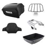 Matte Black Trunk Backrest Rack for Harley Street Glide (2009–2013)