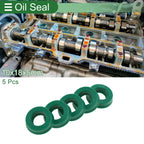 Set of 5 Oil Seal Ring 10x18x5mm for Rotary Shaft (High Pressure)